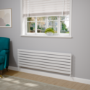 Riace White Flat Designer Radiator 490x1600mm Single Panel 2952 BTU