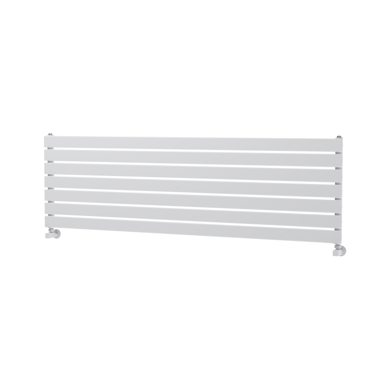 Riace White Flat Designer Radiator 490x1600mm Single Panel 2952 BTU