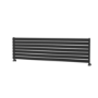 Riace Midnight Black Flat Designer Radiator 490x1800mm Single Panel 3317 BTU