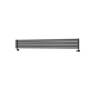 Ventura Midnight Black Oval Unique Designer Radiator 245x1800mm Single Panel 2478 BTU