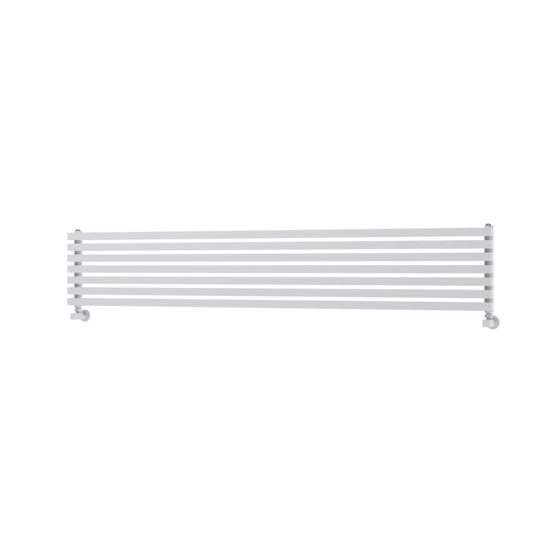 Ravello White Square Designer Radiator 315x1800mm Single Panel 2556 BTU