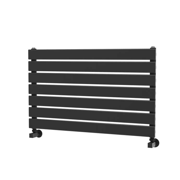 Riace Midnight Black Flat Designer Radiator 490x800mm Single Panel 1546 BTU