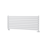 Sorrento White Oval Designer Radiator 472x1200mm Single Panel 2294 BTU