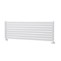 Sorrento White Oval Designer Radiator 472x1400mm Single Panel 2655 BTU