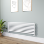 Sorrento White Oval Designer Radiator 472x1600mm Single Panel 3024 BTU