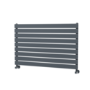 Riace Dark Grey Anthracite Flat Designer Radiator 630x1000mm Single Panel 2433 BTU