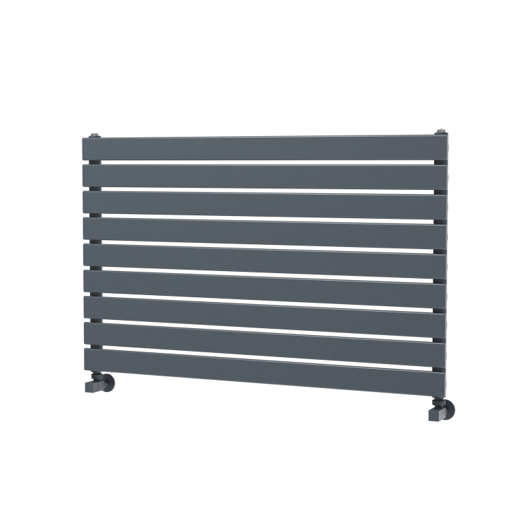 Riace Dark Grey Anthracite Flat Designer Radiator 630x1000mm Single Panel 2433 BTU
