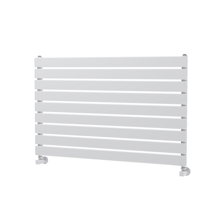 Riace White Flat Designer Radiator 630x1000mm Single Panel 2433 BTU