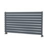 Riace Dark Grey Anthracite Flat Designer Radiator 630x1200mm Single Panel 2881 BTU
