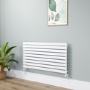 Riace White Flat Designer Radiator 630x1200mm Single Panel 2881 BTU