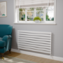 Riace White Flat Designer Radiator 630x1200mm Single Panel 2881 BTU