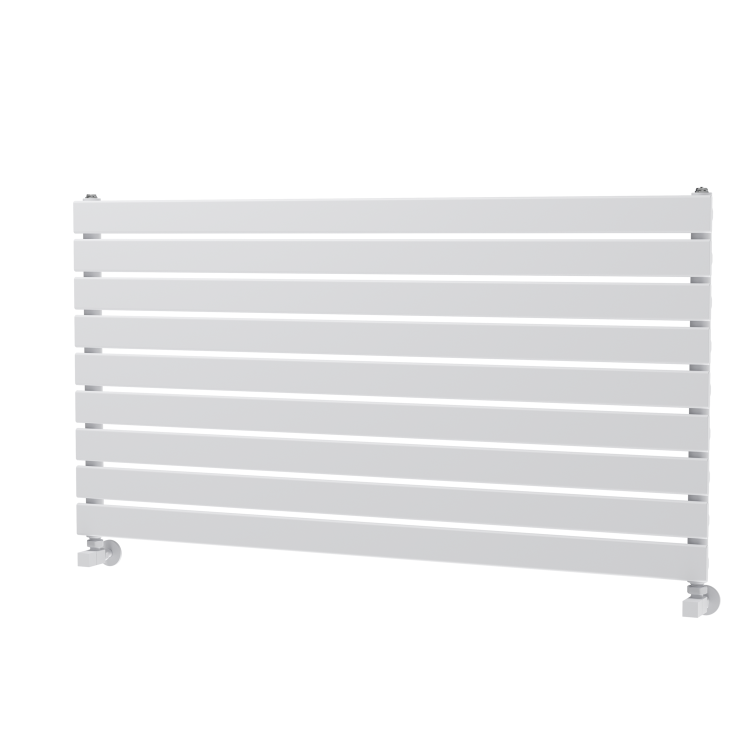 Riace White Flat Designer Radiator 630x1200mm Single Panel 2881 BTU
