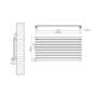 Riace White Flat Designer Radiator 630x1200mm Single Panel 2881 BTU