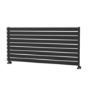 Riace Midnight Black Flat Designer Radiator 630x1400mm Single Panel 3331 BTU