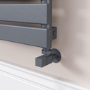 Riace Dark Grey Anthracite Flat Designer Radiator 630x1400mm Single Panel 3331 BTU