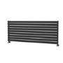 Riace Midnight Black Flat Designer Radiator 630x1600mm Single Panel 3795 BTU