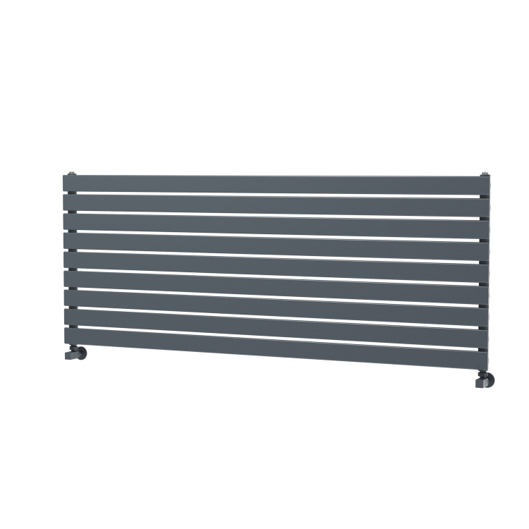 Riace Dark Grey Anthracite Flat Designer Radiator 630x1600mm Single Panel 3795 BTU
