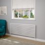 Riace White Flat Designer Radiator 630x1600mm Single Panel 3795 BTU