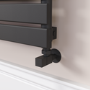 Riace Midnight Black Flat Designer Radiator 630x1800mm Single Panel 4266 BTU