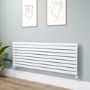 Riace White Flat Designer Radiator 630x1800mm Single Panel 4266 BTU