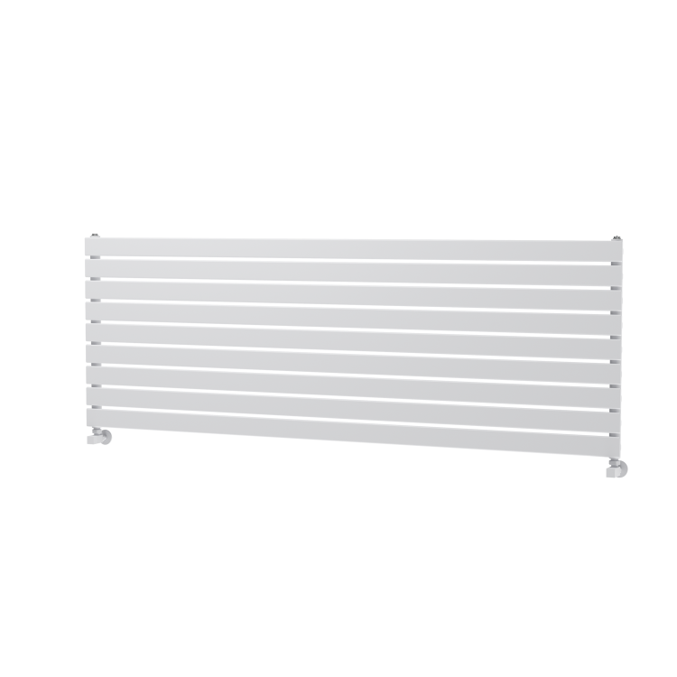 Riace White Flat Designer Radiator 630x1800mm Single Panel 4266 BTU