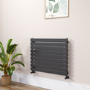 Riace Midnight Black Flat Designer Radiator 630x800mm Single Panel 1990 BTU