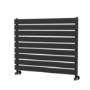 Riace Midnight Black Flat Designer Radiator 630x800mm Single Panel 1990 BTU