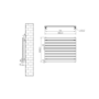 Riace Dark Grey Anthracite Flat Designer Radiator 630x800mm Single Panel 1990 BTU
