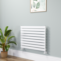Riace White Flat Designer Radiator 630x800mm Single Panel 1990 BTU