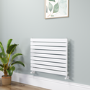 Riace White Flat Designer Radiator 630x800mm Single Panel 1990 BTU