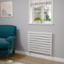 Riace White Flat Designer Radiator 630x800mm Single Panel 1990 BTU