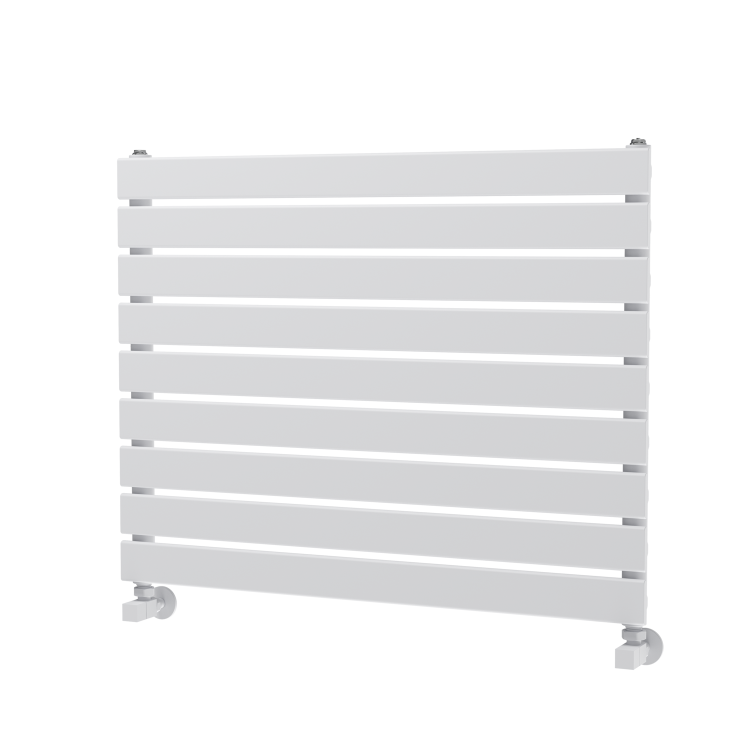 Riace White Flat Designer Radiator 630x800mm Single Panel 1990 BTU