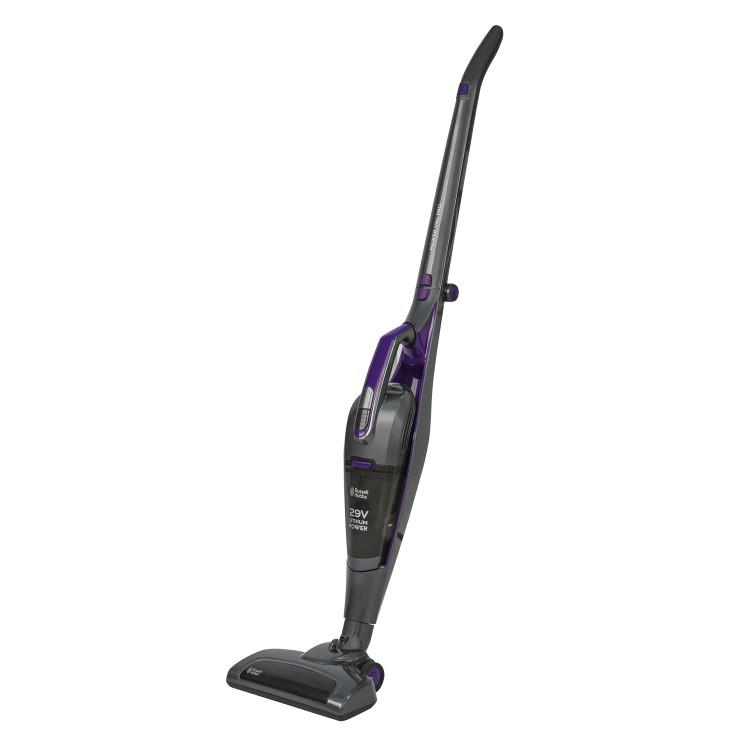 Russell Hobbs RHSV2901 29.6V Cordless Stick Vacuum Cleaner - Gunmetal Grey And Purple