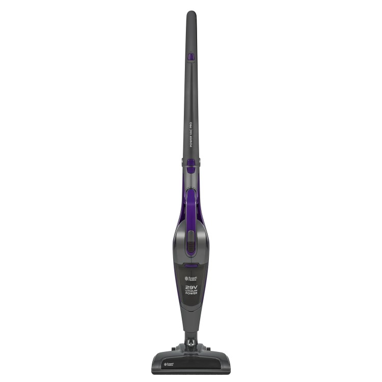 Russell Hobbs RHSV2901 29.6V Cordless Stick Vacuum Cleaner - Gunmetal Grey And Purple