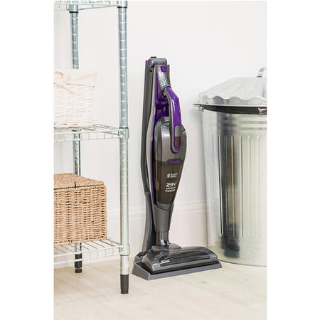 Russell Hobbs RHSV2901 29.6V Cordless Stick Vacuum Cleaner - Gunmetal Grey And Purple