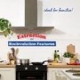 Russell Hobbs 90cm Chimney Cooker Hood - Stainless Steel
