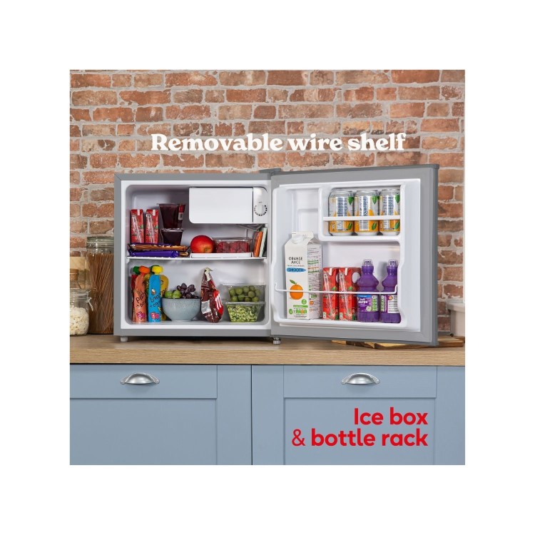 Russell Hobbs 43 Litre Freestanding Fridge - Stainless Steel