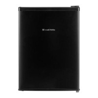 Refurbished Russell Hobbs RHTTF67B Freestanding 66 Litre Mini Fridge Black