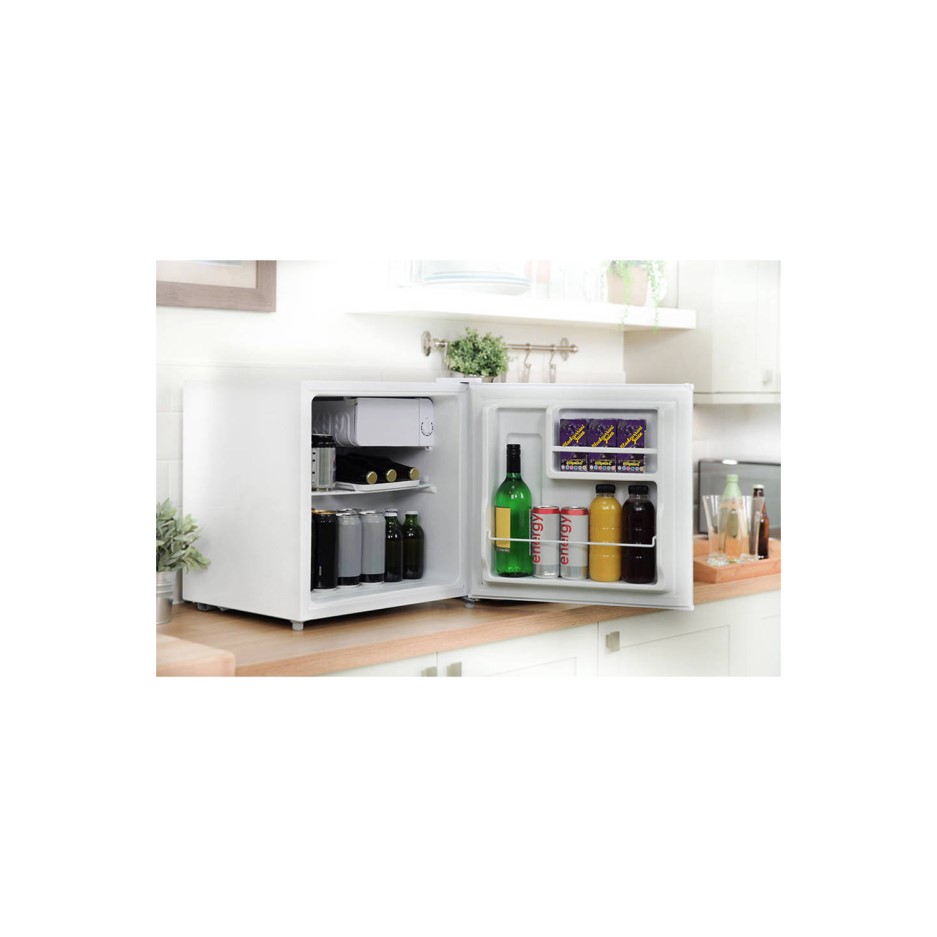 Russell Hobbs RHTTLF1 47cm Wide Compact Table Top Fridge White Appliances Direct