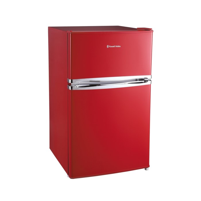 Russell Hobbs RHUCFF50R Under Counter Top Mount Freestanding Fridge Freezer Red Appliances