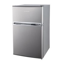 GRADE A2 - Russell Hobbs RHUCFF50SS Under Counter Top Mount Freestanding Fridge Freezer - Stainless Steel