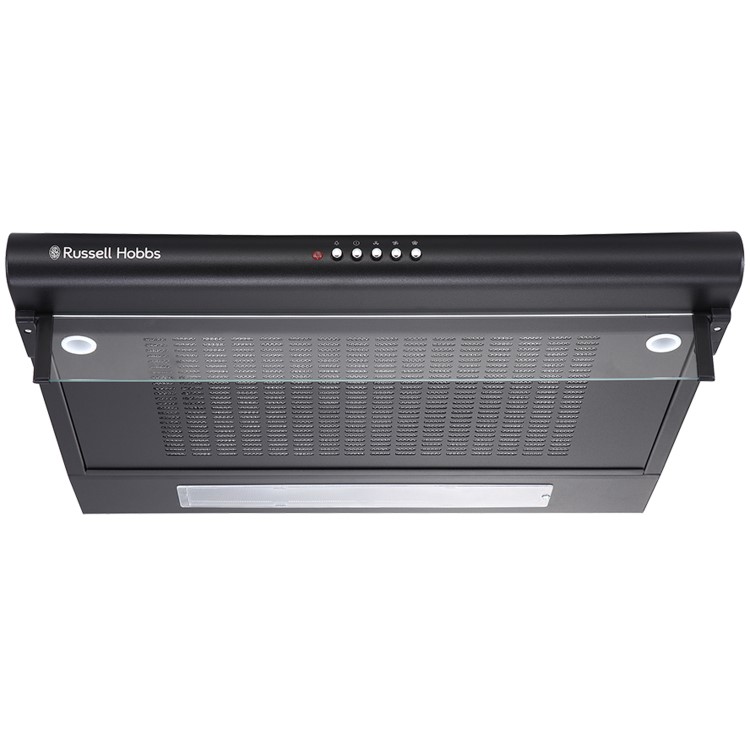 Russell Hobbs RHVSRCH602B 60cm Wide Steel Visor Cooker Hood - Black