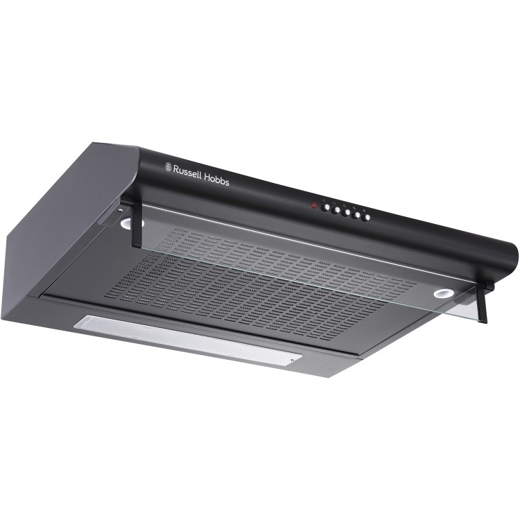 Russell Hobbs RHVSRCH602B 60cm Wide Steel Visor Cooker Hood - Black