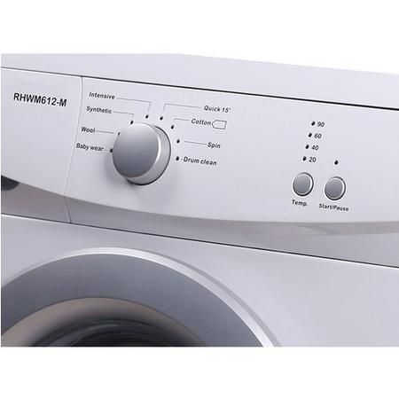 Russell Hobbs RHWM612-M 6kg 1200rpm Freestanding Washing Machine - White