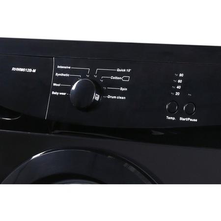 Russell Hobbs RHWM612B-M 6kg 1200rpm Freestanding Washing Machine - Black