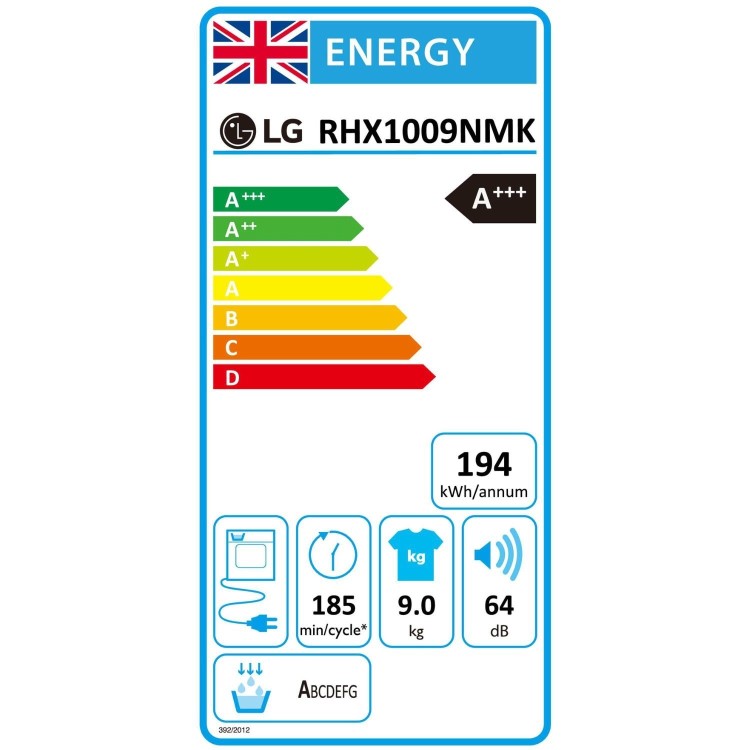 LG Series 2 9kg Heat Pump Tumble Dryer - Graphite