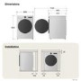 LG Series 5 9kg Heat Pump Tumble Dryer - White