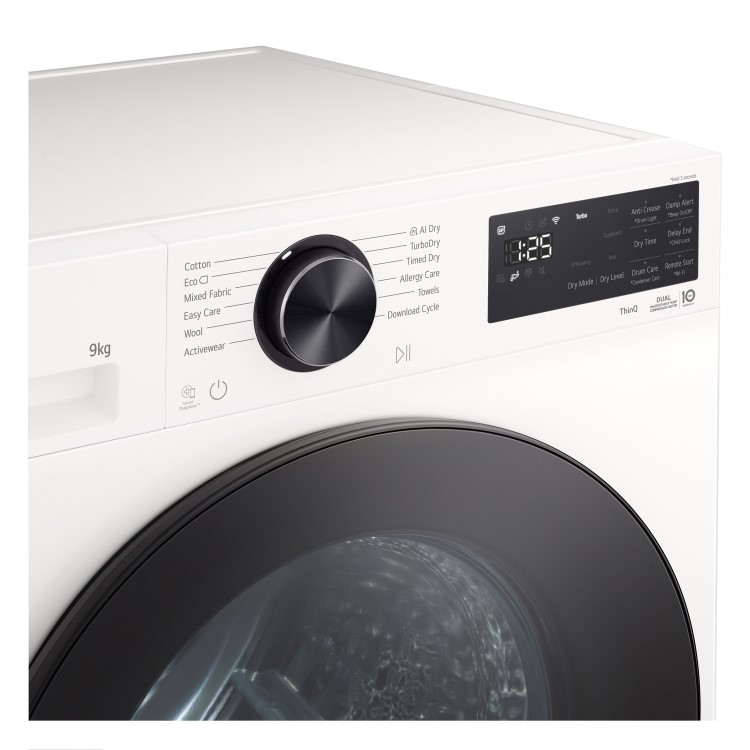 LG Series 5 9kg Heat Pump Tumble Dryer - White