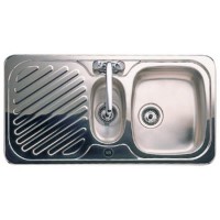 Astracast RI0950HB Ruby 1.5 Bowl Reversible Drainer Satin Polish Stainless Steel Sink