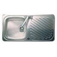 Astracast RI0950SB Ruby Single Bowl Reversible Drainer Satin Polish Stainless Steel Sink